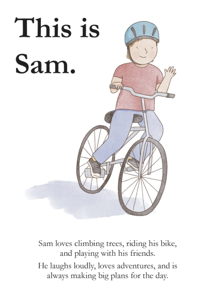 Sam, from Detective Pip and the Tricky Worry Trap